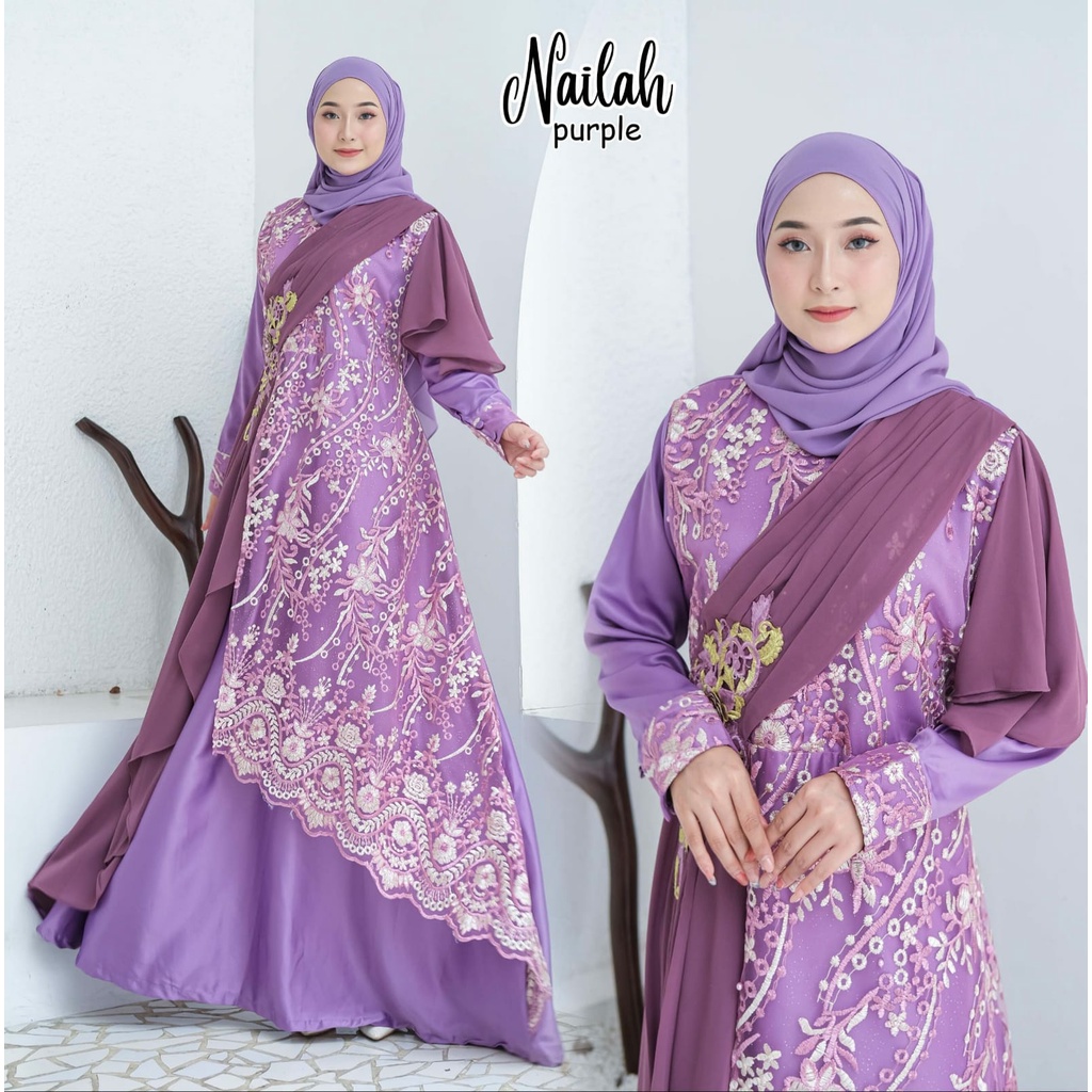 GAMIS PESTA KONDANGAN NIKAHAN NAILAH KEBAYA LAMARAN