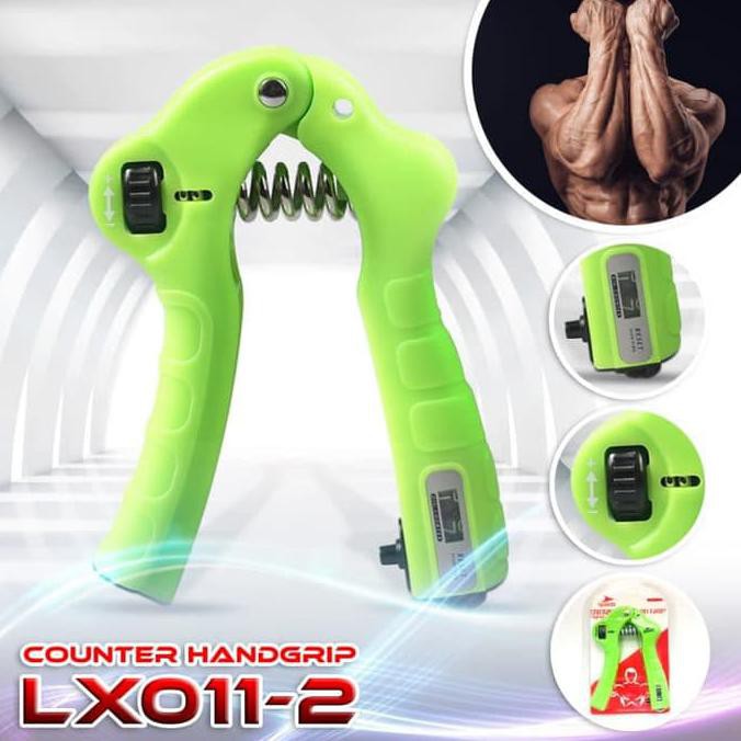 Hand Grip Adjustable HandGrip with Counter 40kg Fitnes Speeds LX 011-2 - Biru