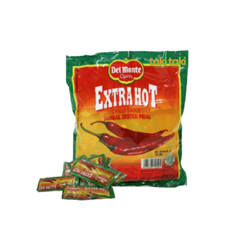 

Delmonte Extra Hot Sachet 9grx24, Extra Hot Sauce, Saos Sambal Extra Hot kemasan Sachet