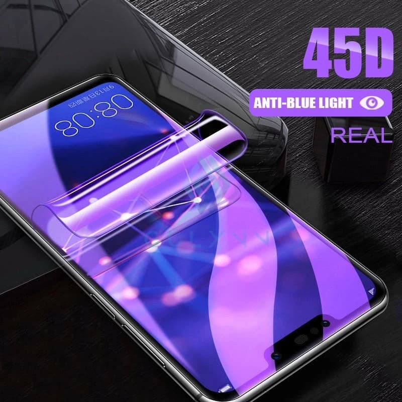 XIAOMI POCOPHONE POCO F3 5G POCO M3 M3 PRO ANTI GORES HYDROGEL DEPAN PLASTIC BLUE LIGHT FRONT ANTI RADIASI PELINDUNG LAYAR SCREEN GUARD FULL COVER