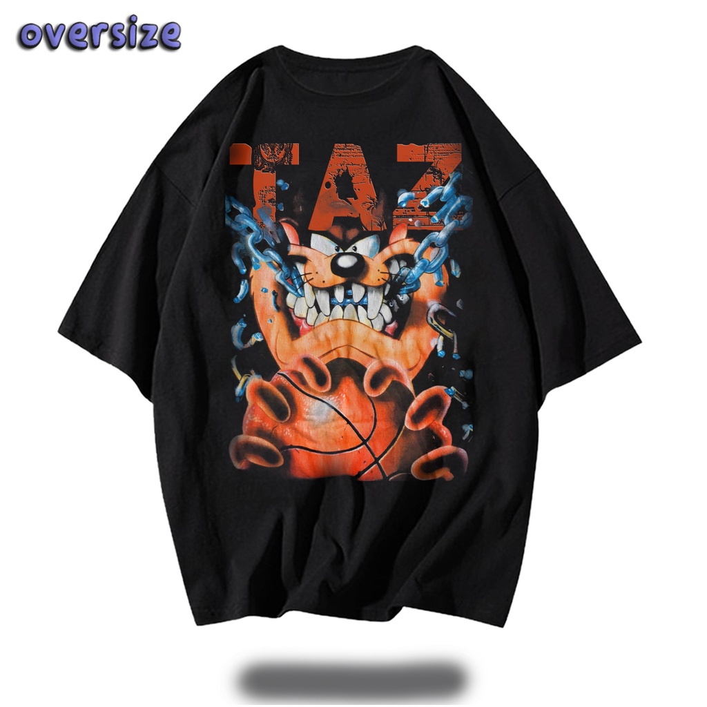 Looney Tunes Tazmania Devil Basketball Vintage Oversize t shirt