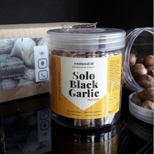 SOLO BLACK GARLIC PREMIUM BY NATUREAL 250 GRAM BAWANG HITAM TUNGGAL PROMO