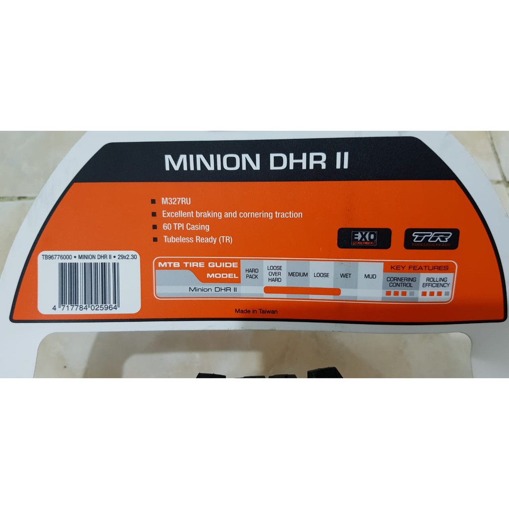 Ban Luar Maxxis Minion DHR II 29 x 2.30 Exo TR Tubeless ready