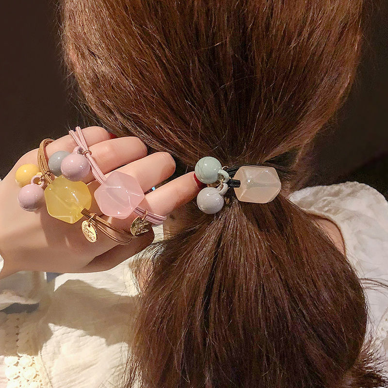 Fashion Girls Hair Ring Simple Candy Color Rubber Band Hair Rope