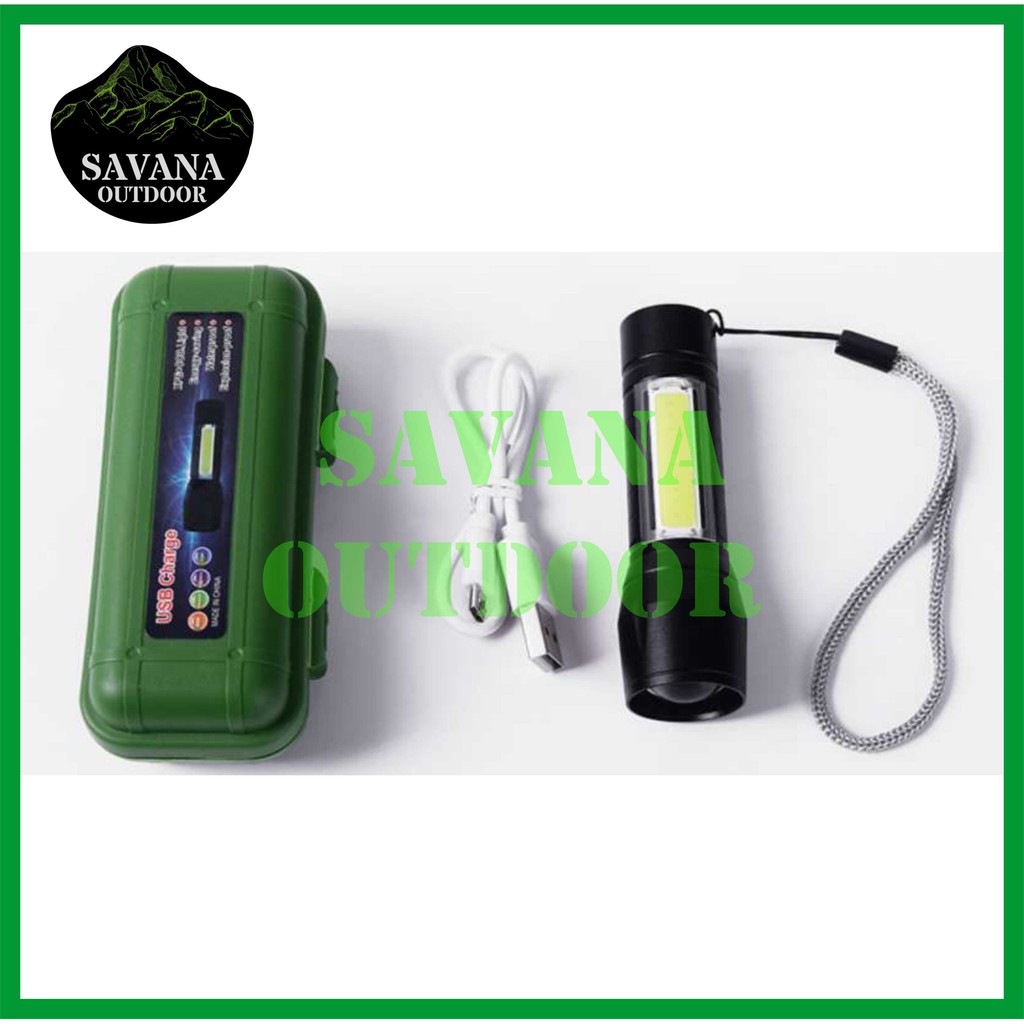 Senter Swat Mini Zoom Senter Police LED Senter Charger Senter Adventure Lampu Ruangan