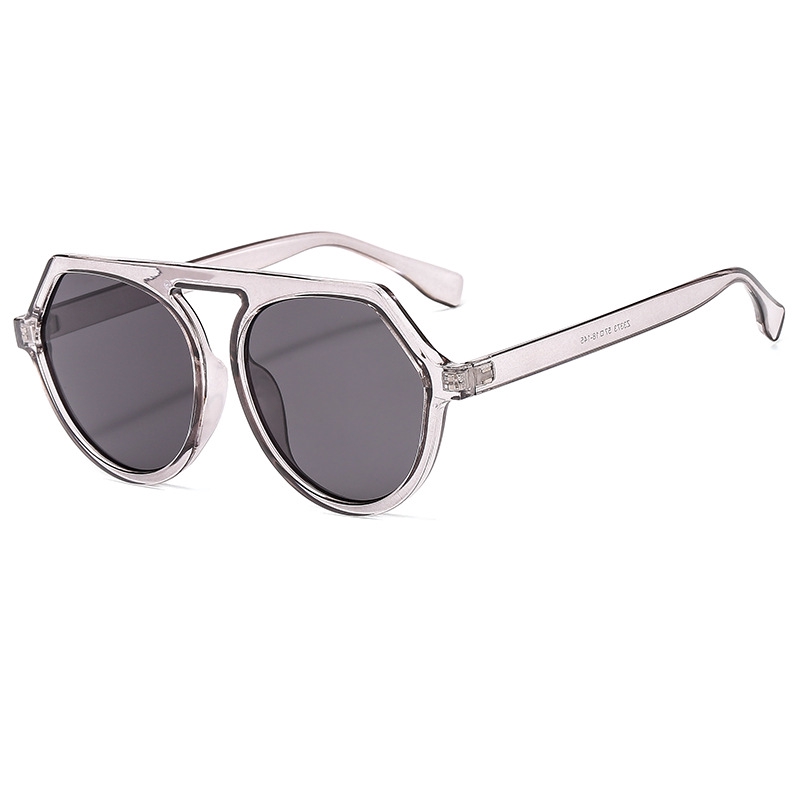 Fashion Irregular Pilot European and American Trend Men's and Women's Sunglasses Metal Hinge