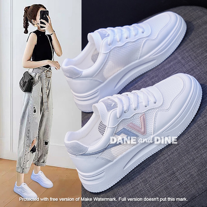 Sepatu Sneakers Wanita Putih Ori Dane and Dine Q1615