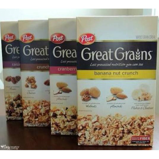 

POST GREAT GRAINS CEREAL CRANBERRY ALMOND CRUNCH SEREAL IMPOR