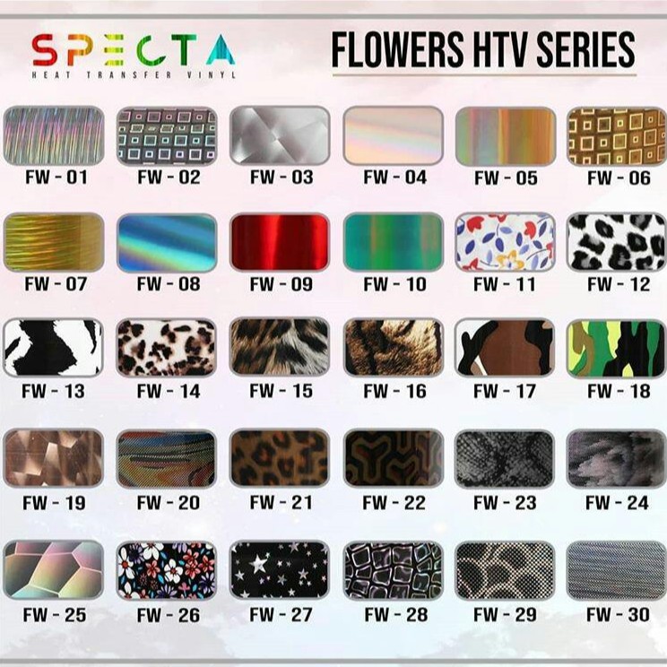 SPECTAFLEX POLYFLEX KOREA FLOWERS ORIGINAL SOFT, TIPIS &amp; ELASTIS HTV