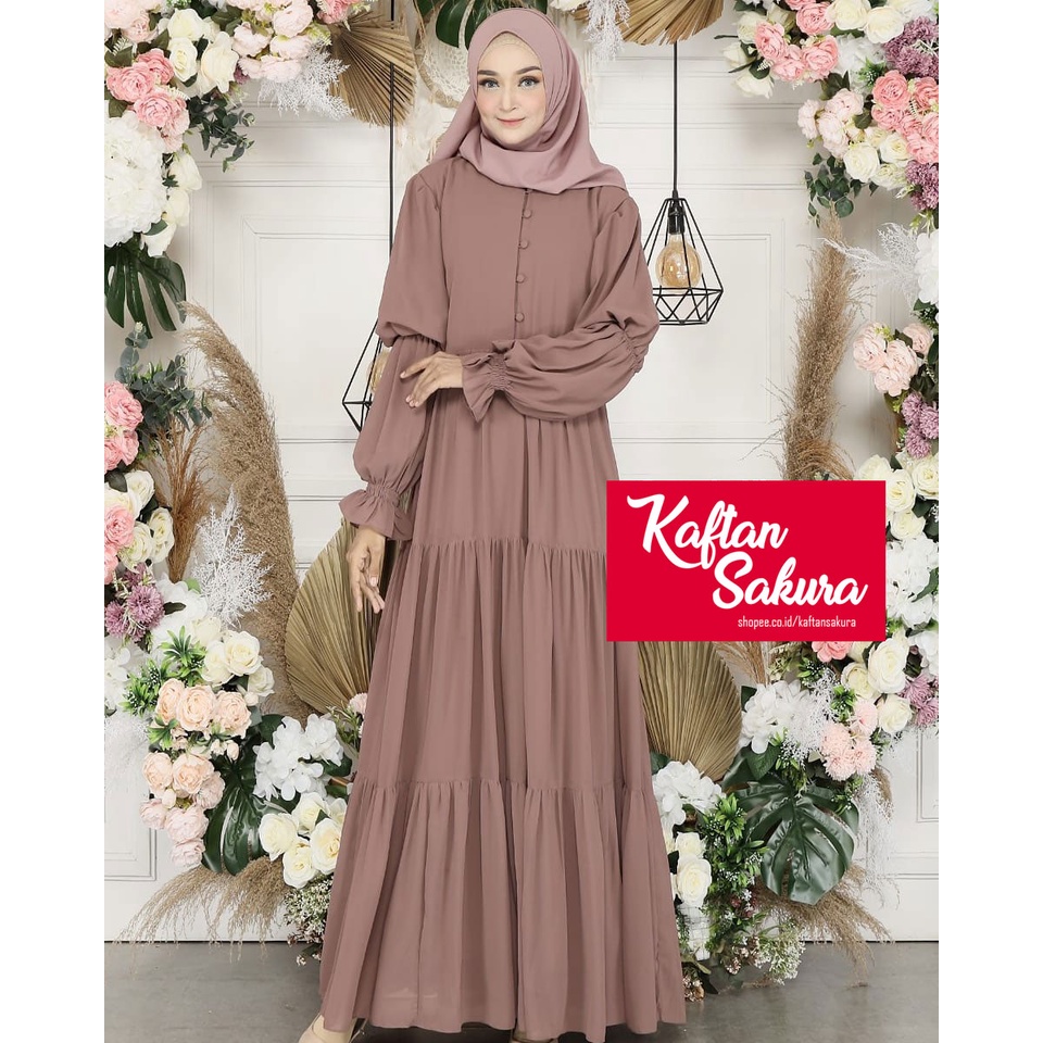 Gamis Wanita Busui Muslimah terbaru untuk Pesta Kondangan LEbaran 2022 Syar'i bahan cerutty babydoll premium mewah