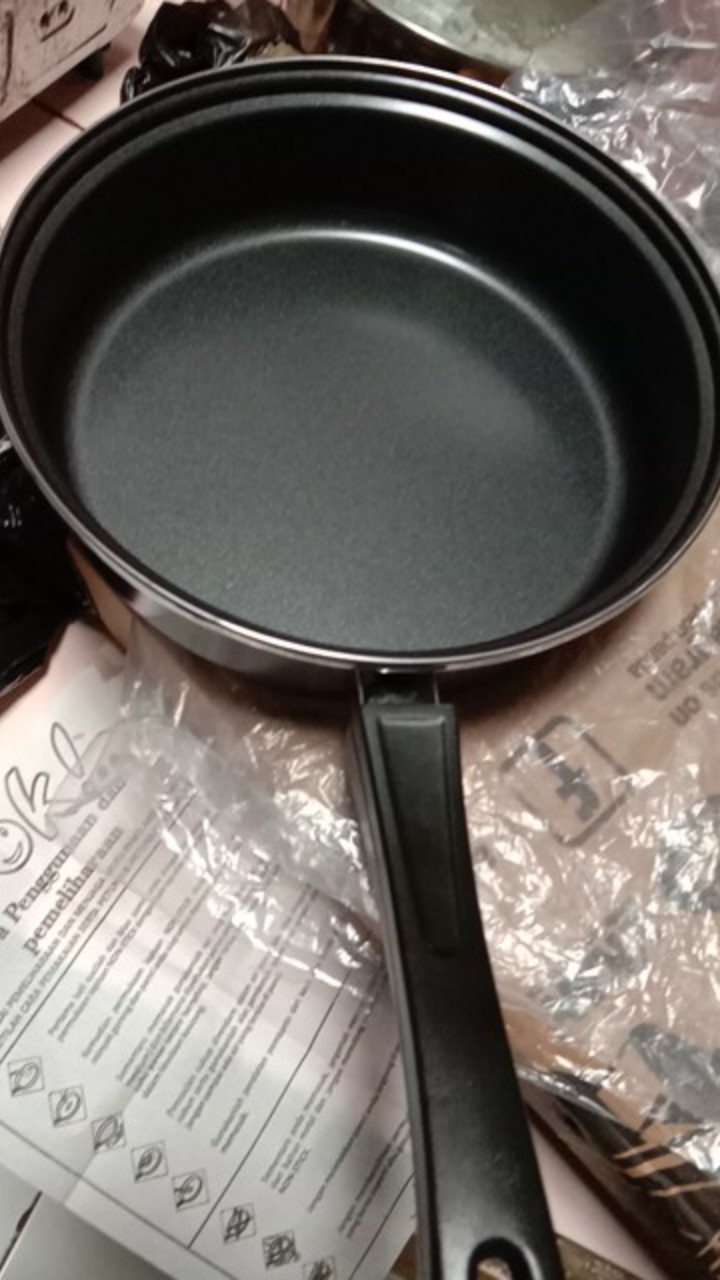 Deep Frypan Carin 9,5 / Wajan Teflon Penggorengan Dalam Anti Lengket