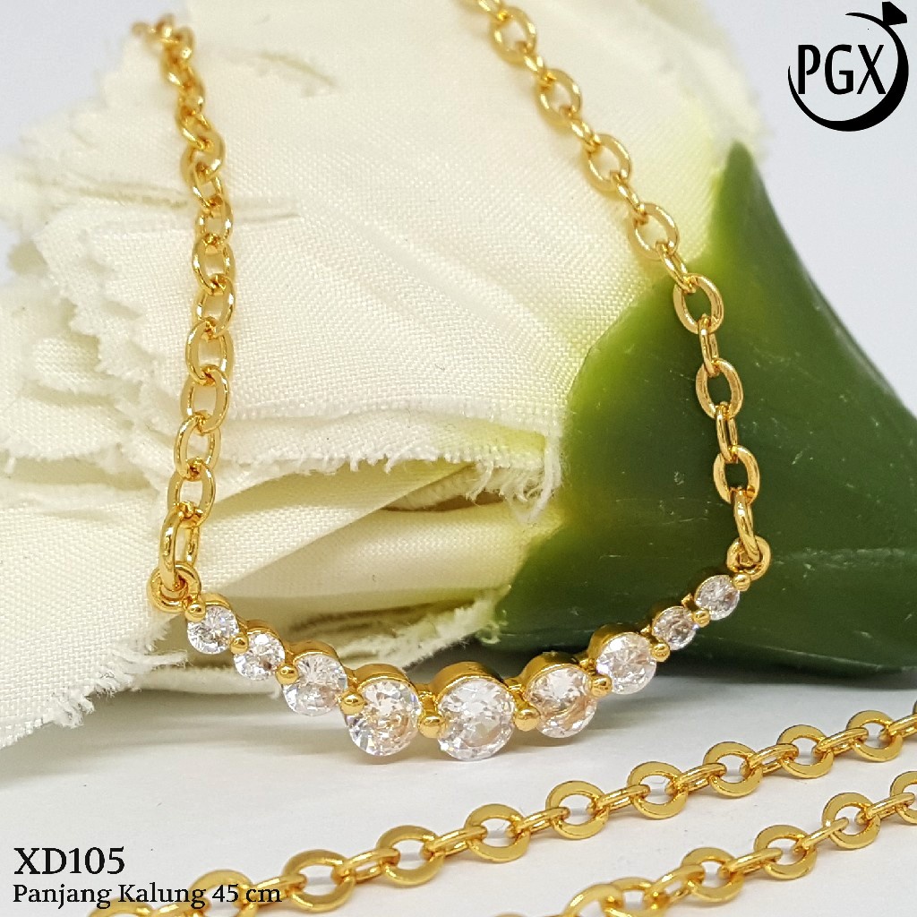 PGX Kalung Wanita Xuping Perhiasan Lapis Emas Aksesoris Fashion Premium - XD105