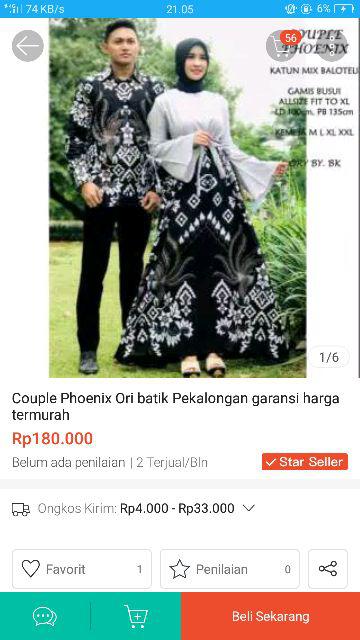Couple Phoenix Ori Batik Pekalongan Garansi Harga Termurah