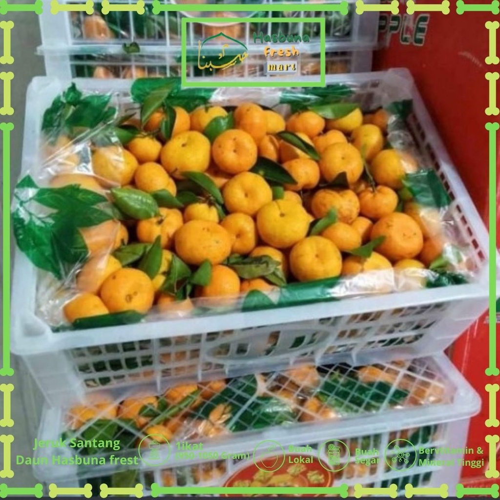 

Jeruk Santang Daun Premium 500-1000g Hasbuna fresh mart | Bergaransi