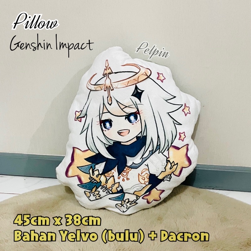 bantal anime boneka anime pillow genshin impact tartaglia childe venti chongyun paimon xiao besar