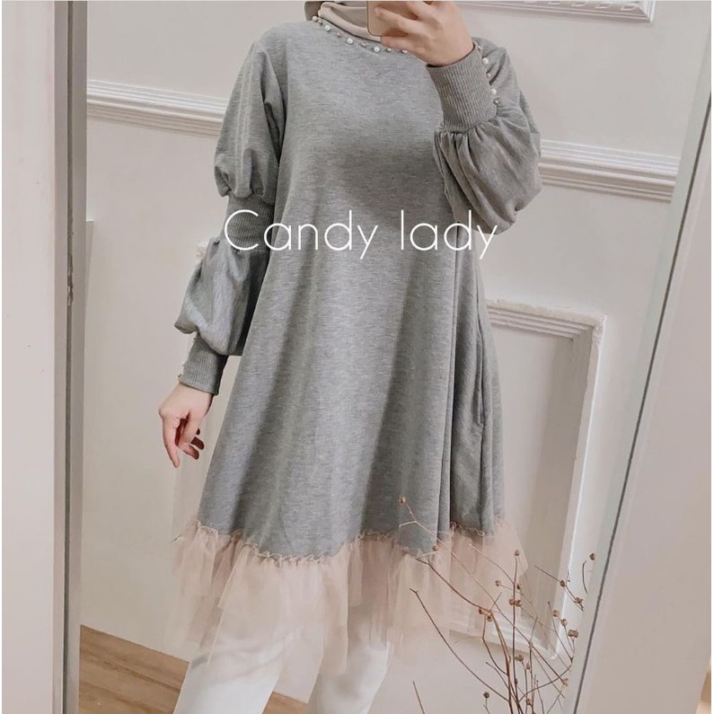 Puffy Pearly Lessy Tunik (CUCI GUDANG)