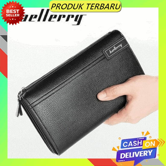 Lh61 Pu Kulit Tas Tangan Pria Clutch Bag Lembut Tas Amplop Kulit Kepala Hantu Keling Tas Ipad Paket 