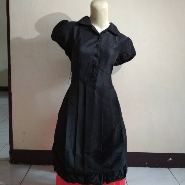 Midi dress second/casual/office/party/baju bekas pakai/gaun pendek/bisa untuk kerja
