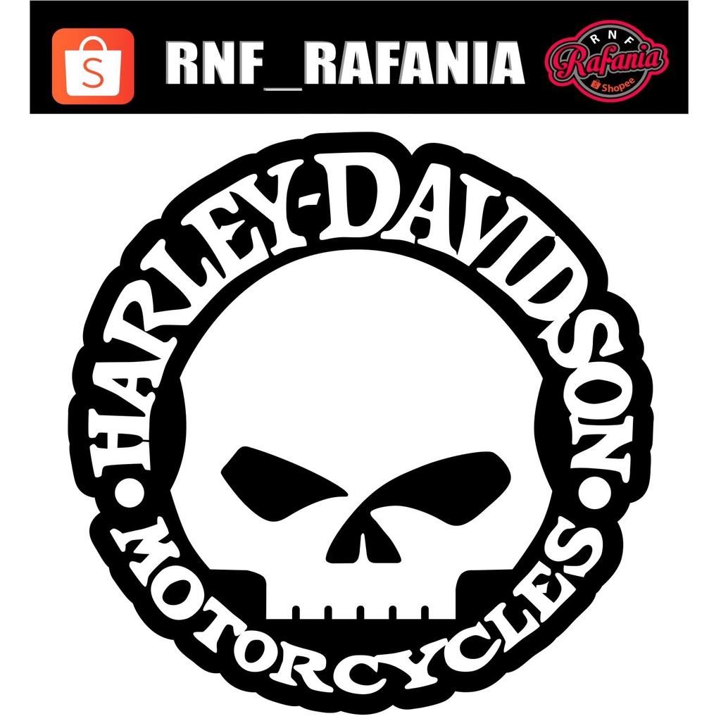 Stiker Harley Davidson tengkorak sticker cutting sticker mobil sticker part 2