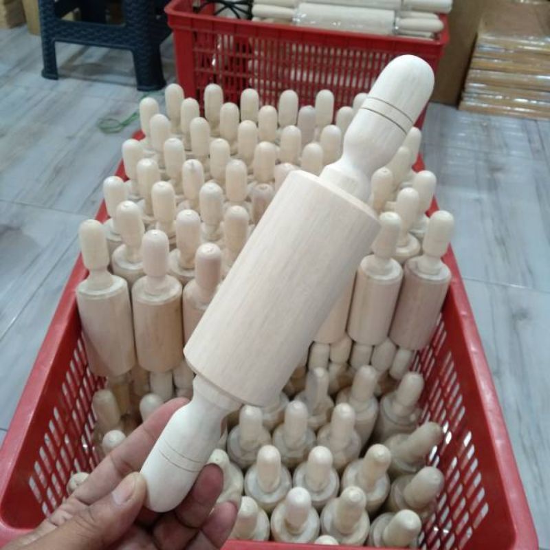 Rolling Pin Mini  / Penggilas Penggiling Adonan / Rolling Pin Mini Kayu Waru