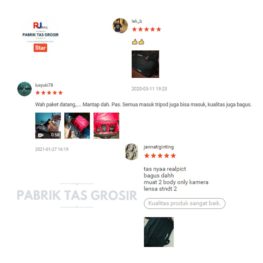 Tas Kamera Selempang Kit Photography Model Canon Besar Kuat Camera Sling Bag Selempang Kamera Canon Nikon Sony Muat Banyak Waterfproof