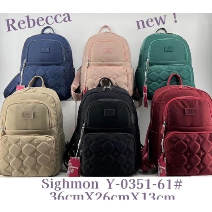 TAS RANSEL/BACKPACK ORI SIGHMON KANVAS BORDIR 5Sleting SGH0351