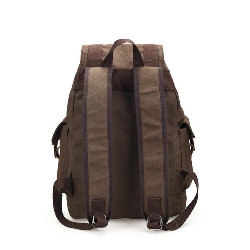 GHbag Klub New Arrival - Tas Ransel canvas C7 Backpack Up to 16 inch - Tas Pria Tas Wanita Daypack