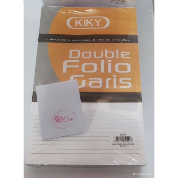 

Double folio garis @200 sheet