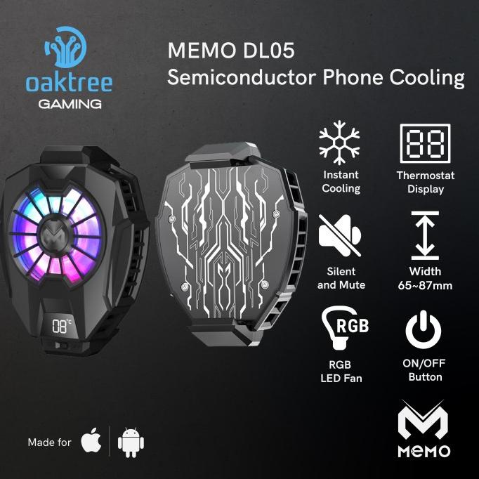MEMO DL05 Fan Cooler Radiator Pendingin HP Cooling Fan Gaming - MEMO DL05