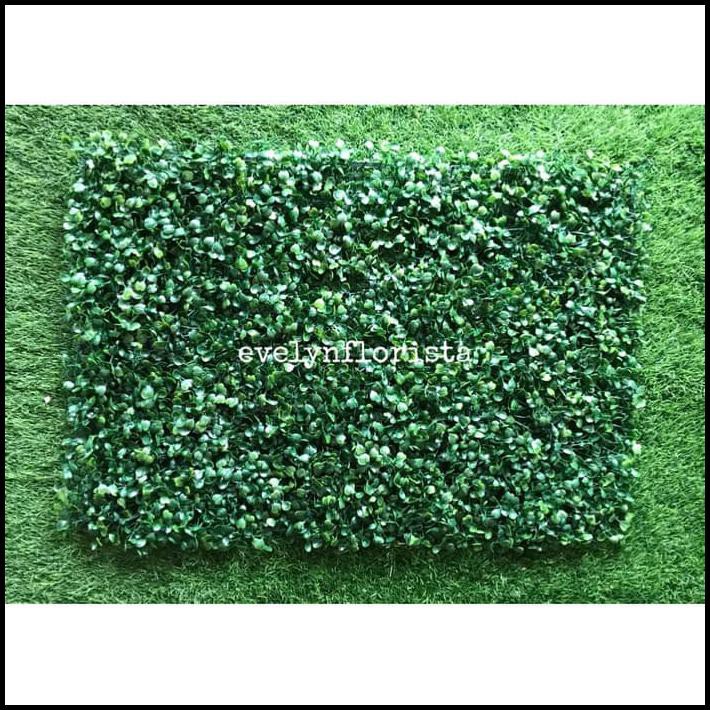 RUMPUT SINTETIS KARPET RUMPUT LENIA HIJAU PLASTIK ARTIFICIAL DINDING