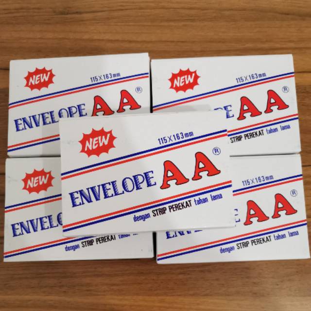 

Amplop AA polos no.100 ukuran 115x163mm