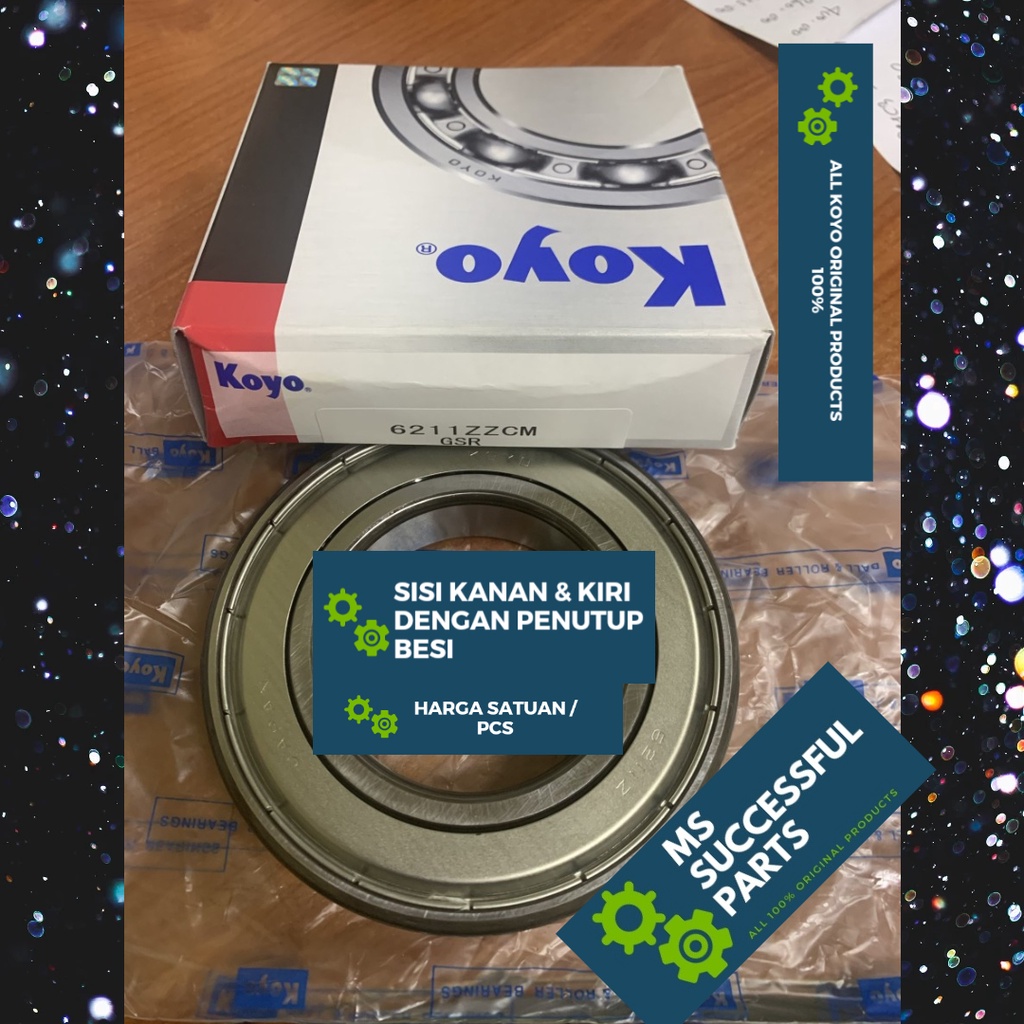 BEARING 6211 ZZ KOYO JAPAN 6211ZZ