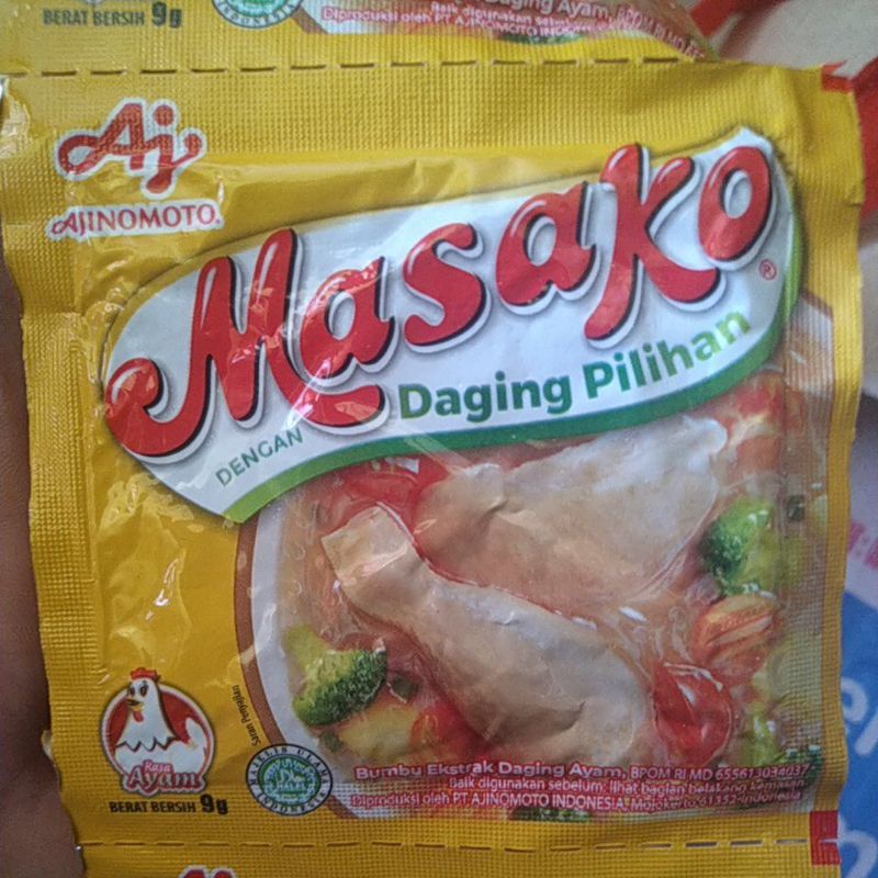 

Masako Ayam sachet ( 1 renceng 12 pcs )