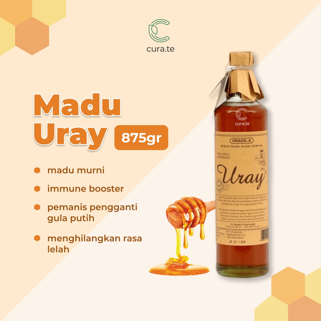 MADU URAY ASLI MURNI 640ML / 875GR | MADU HUTAN SEHAT NUTRISI NATURAL HONEY ANTIOKSIDAN