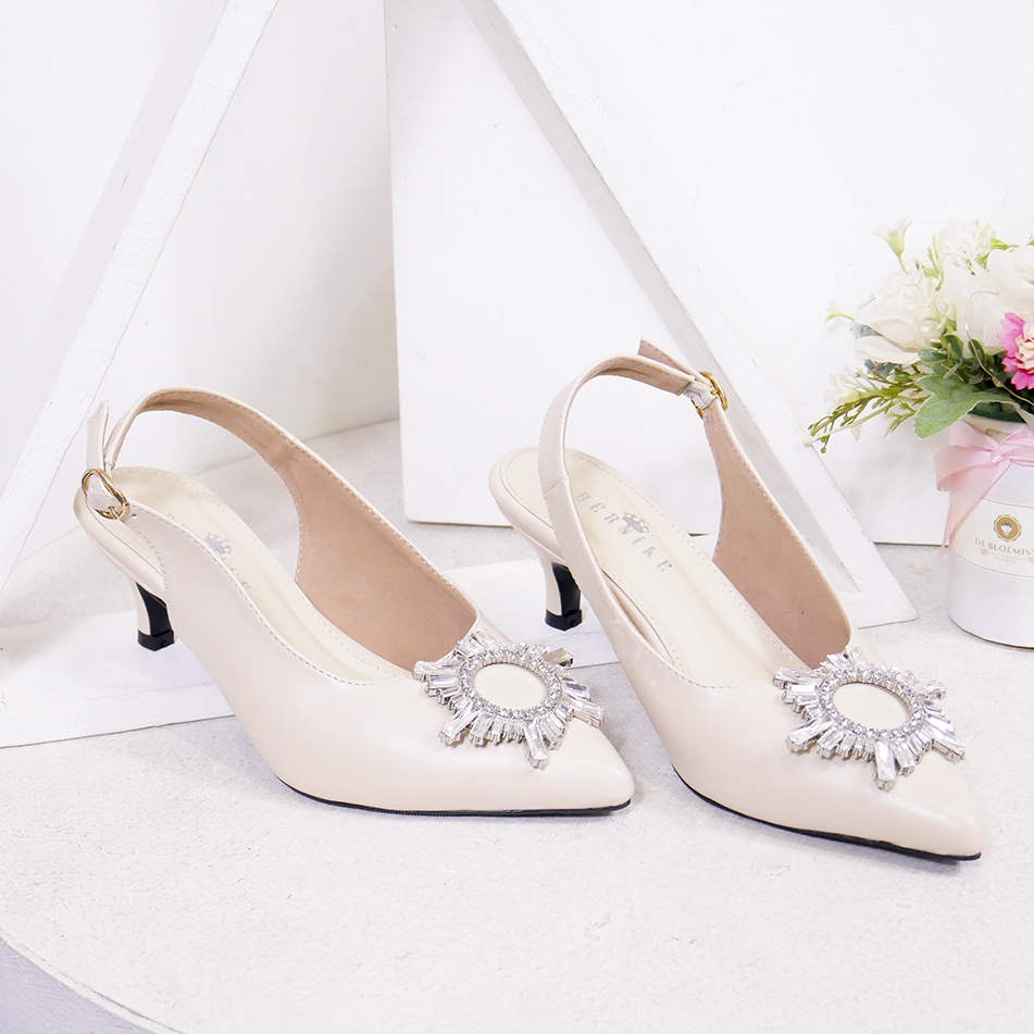 Bernx's Shoes - Sepatu Pesta Pengantin Widya Slingback Heels 5 cm