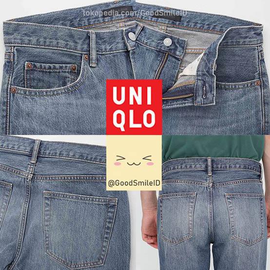 Celana Panjang Pria Uniqlo Jeans Regular Fit Straight Blue 65 428686 Pastimurcebos