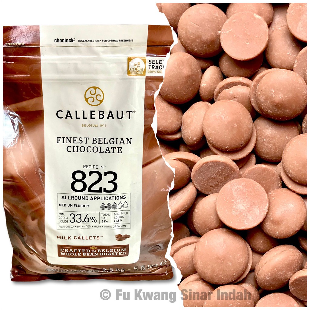 

Callebaut Milk Chocolate Belgian Couverture 823 33,6% 1 kg