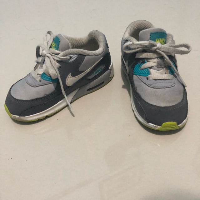 Nike air max shoes 25 8 14cm sepatu anak bayi toddler cowo laki hijau
