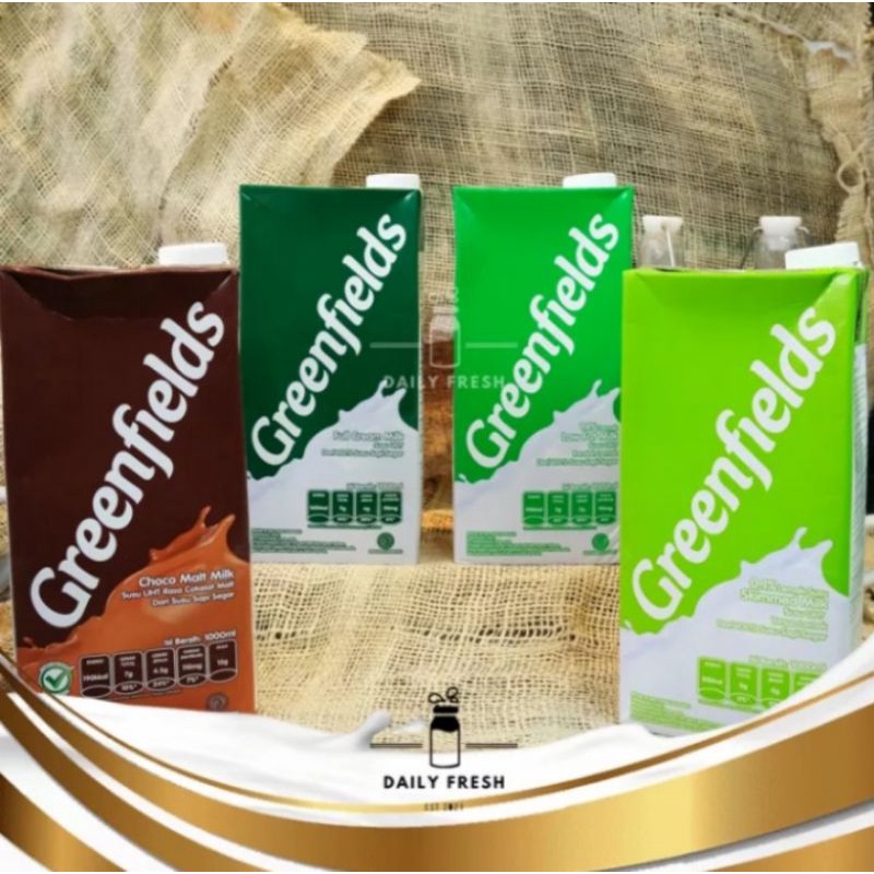 

GreenFields Fresh Milk 1000 ML 1 Karton Isi 12 Pcs