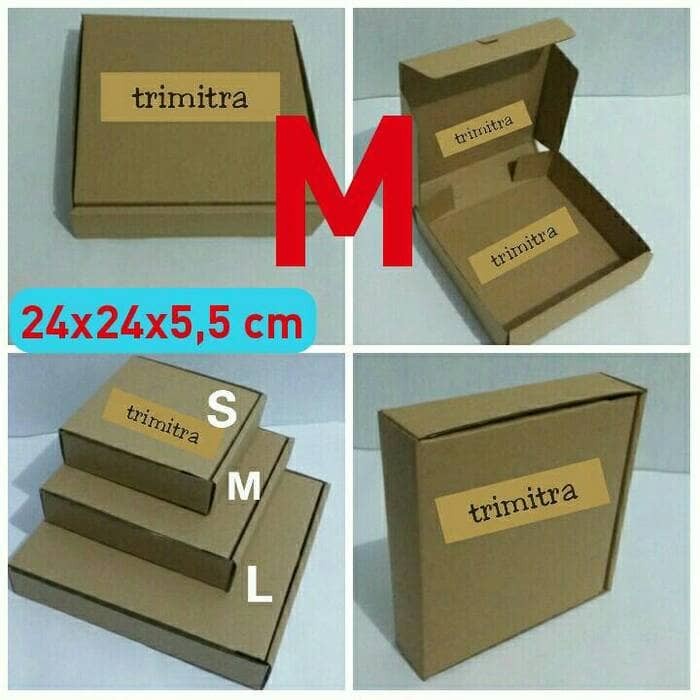 

Kardus Pizza M COKLAT 24x24x5,5 CM