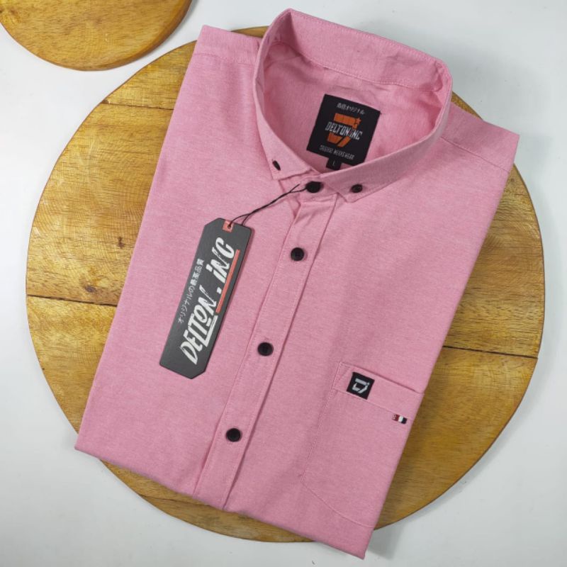 Kemeja Hem Pria Polos Lengan Pendek Casual Cowok Gaul Baju Distro Kekinian Model Terbaru 2022 Grosir