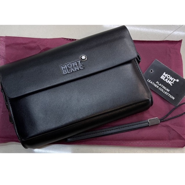 Handbag Tangan Clutch pria Tas card MontBlanc premium pria/wanita