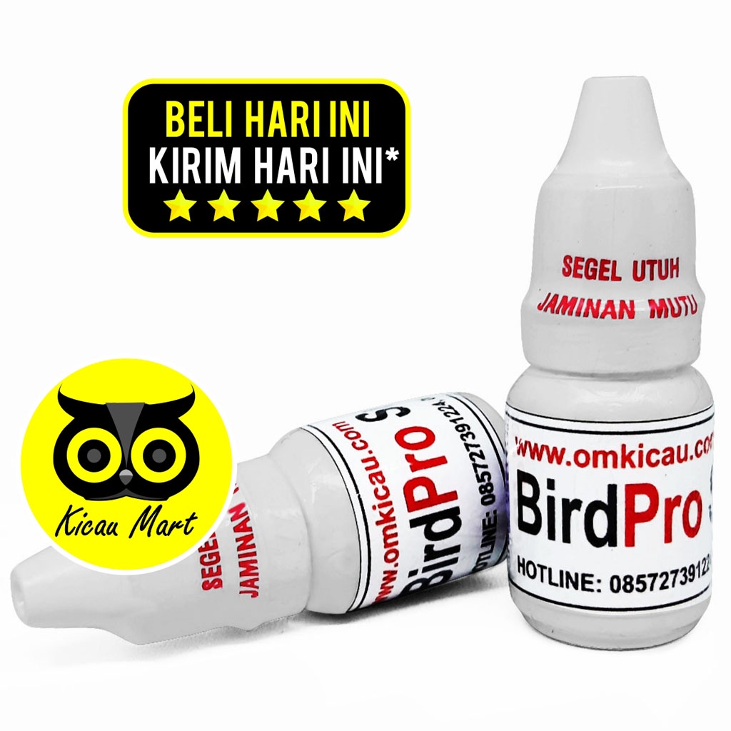 OBAT BURUNG MURAI KENARI BIRD PRO SUPER CAIR TETES OM KICAU ATASI TETELO LUMPUH KEJANG STROKE BIRDPRO