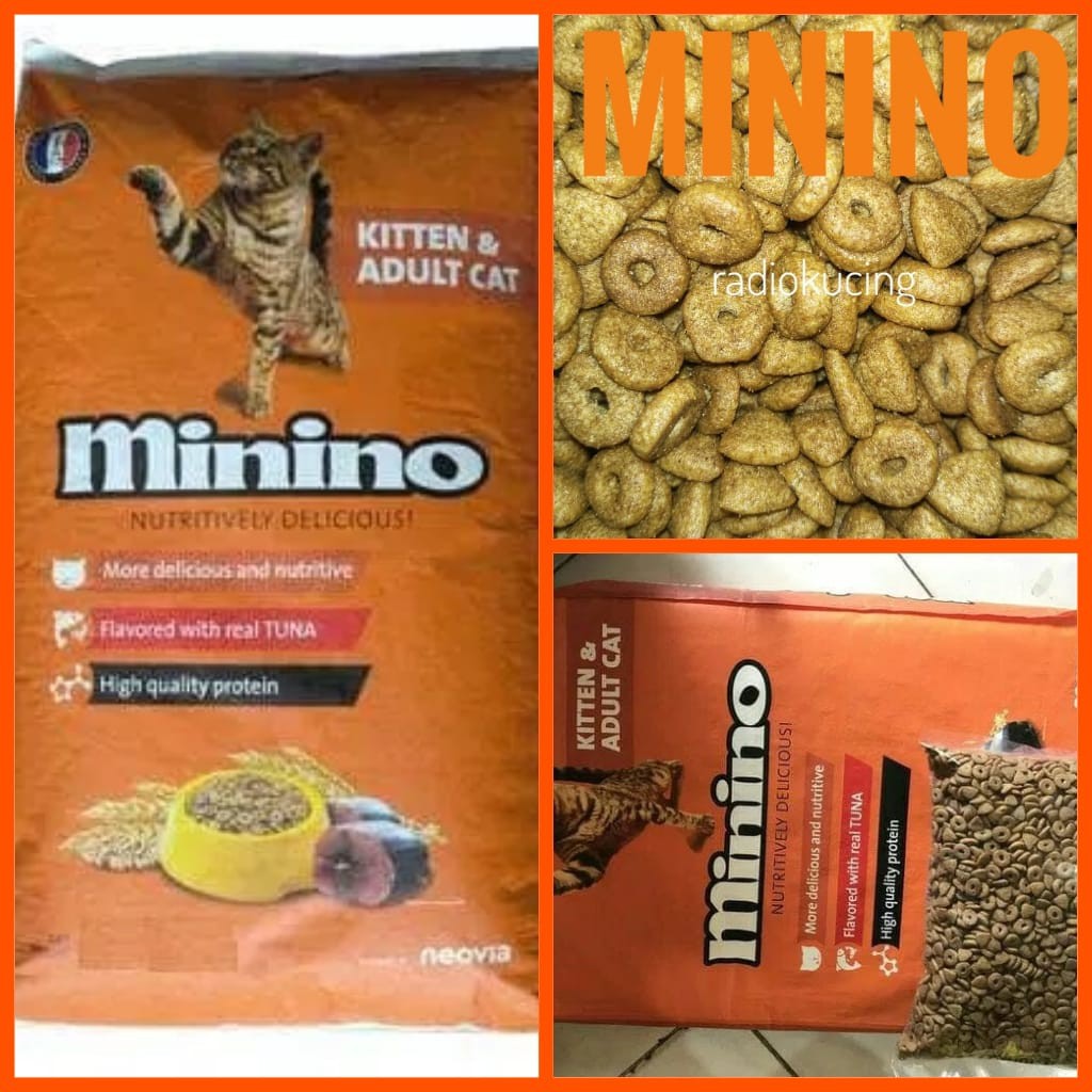 Makanan Kucing Minino Kitten Adult Cat Food All Stage Semua Umur