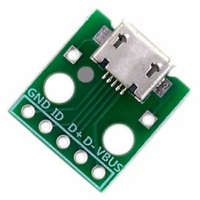 Soket micro usb ke DIP 5 pin