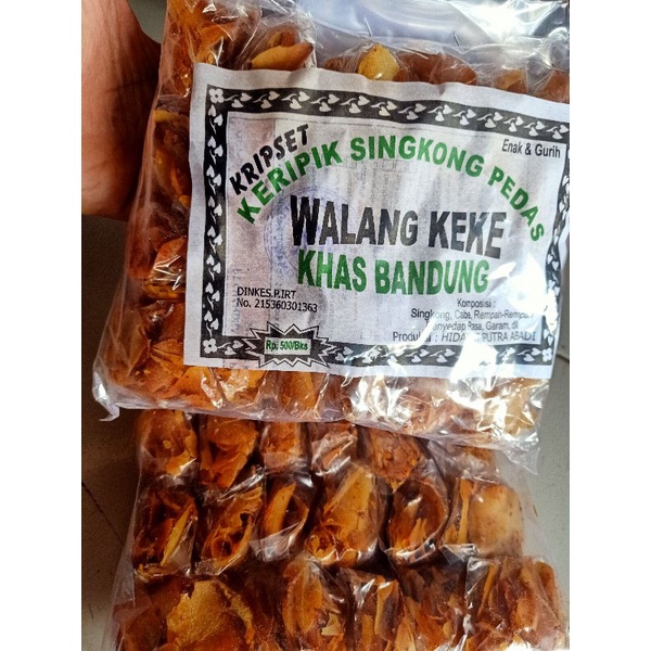 

Keripik Singkong Pedas Walang Keke