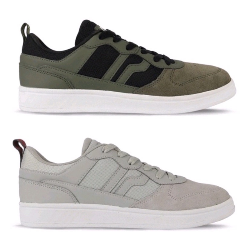SEPATU SNEAKERS PIERO JORGE GREY/WHITE OLIVE/BLACK