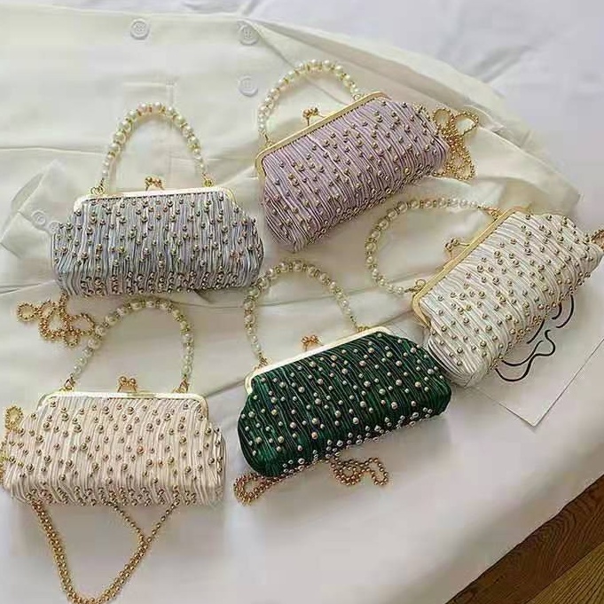 BJ43232 - BLUEGRAY/GREEN/PINK/PURPLE/WHITE - TAS SLEMPANG JINJING TOTEBAG HANDBAG PESTA CLUTCH MANIK MEWAH BLINK MUTIARA TAS WANITA FASHION IMPORT MODIS ELEGAN TERMURAH TERLARIS TERBARU BAGSTORE JAKARTA TAS BATAM CR7492 BQ3232 LT1979 EL5772 JT32348