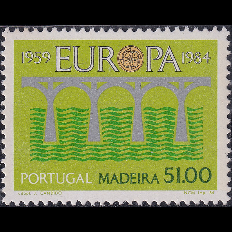 

Prangko Madeira 1984 - EUROPA Stamps - Bridges - The 25th Anniversary of CEPT