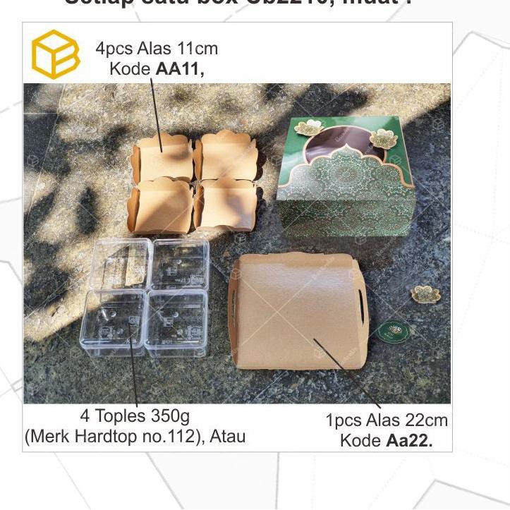 

Cake Box Packaging Hampers Len Kotak Kue Idul Fitri Kemasan | CB2210 IF K30J